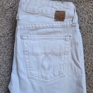 Vintage Lucky Brand white denim capris